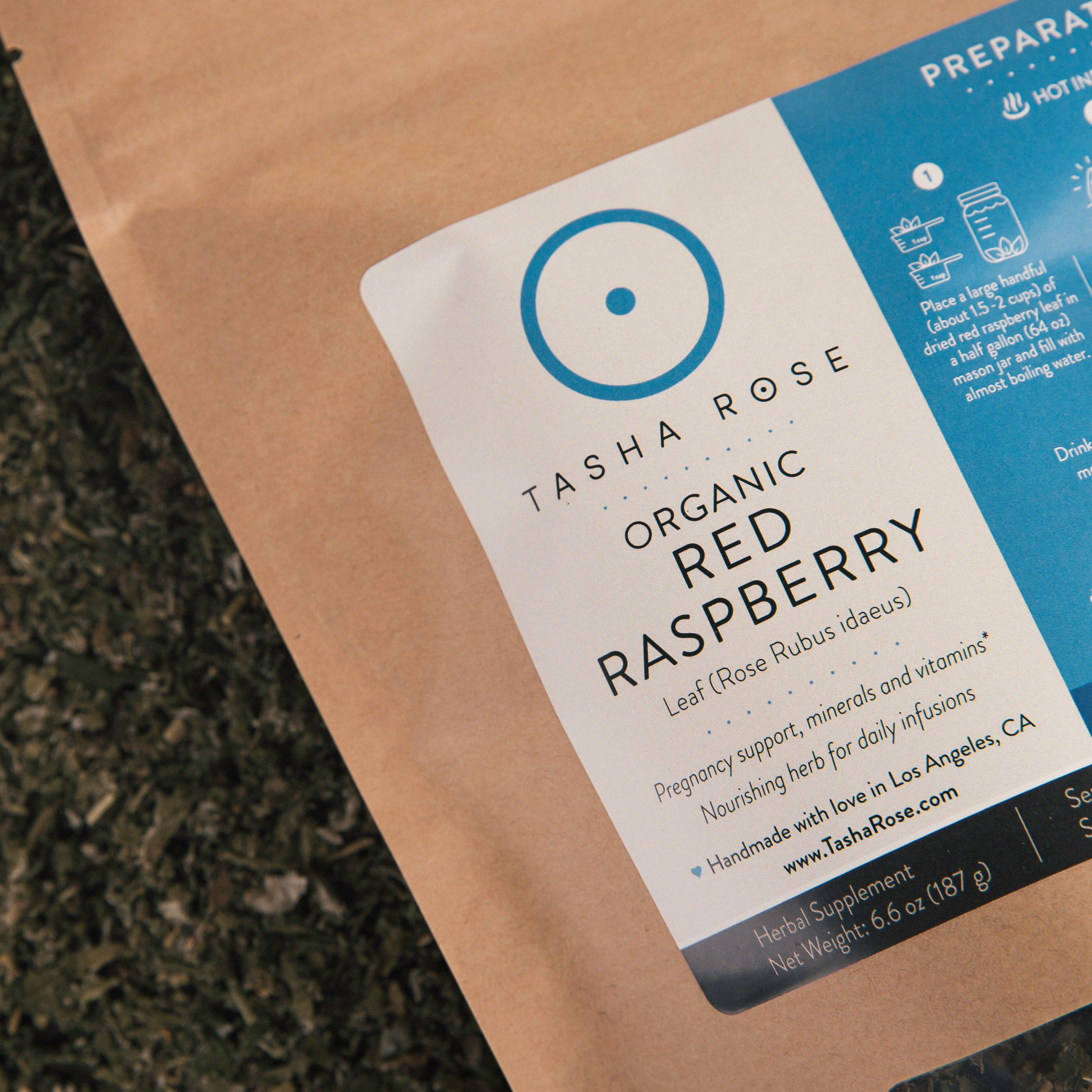 Organic Red Raspberry - Drink Away Your PMS | Tasha Rose