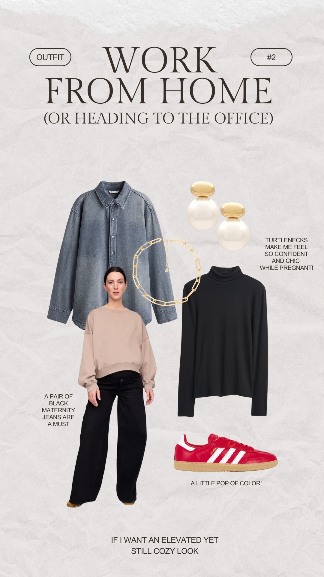 a cozy maternity outfit when working from home 

#LTKStyleTip #LTKBaby #LTKBump