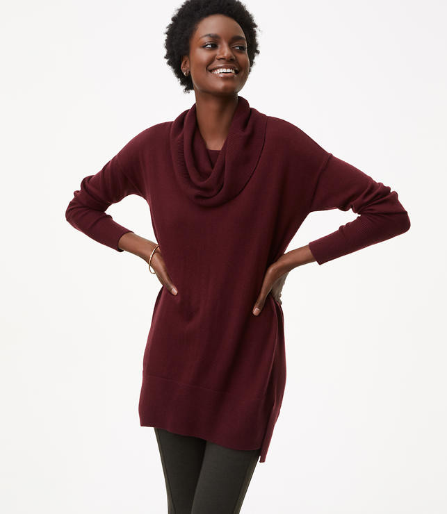 Cowlneck Tunic Sweater | LOFT