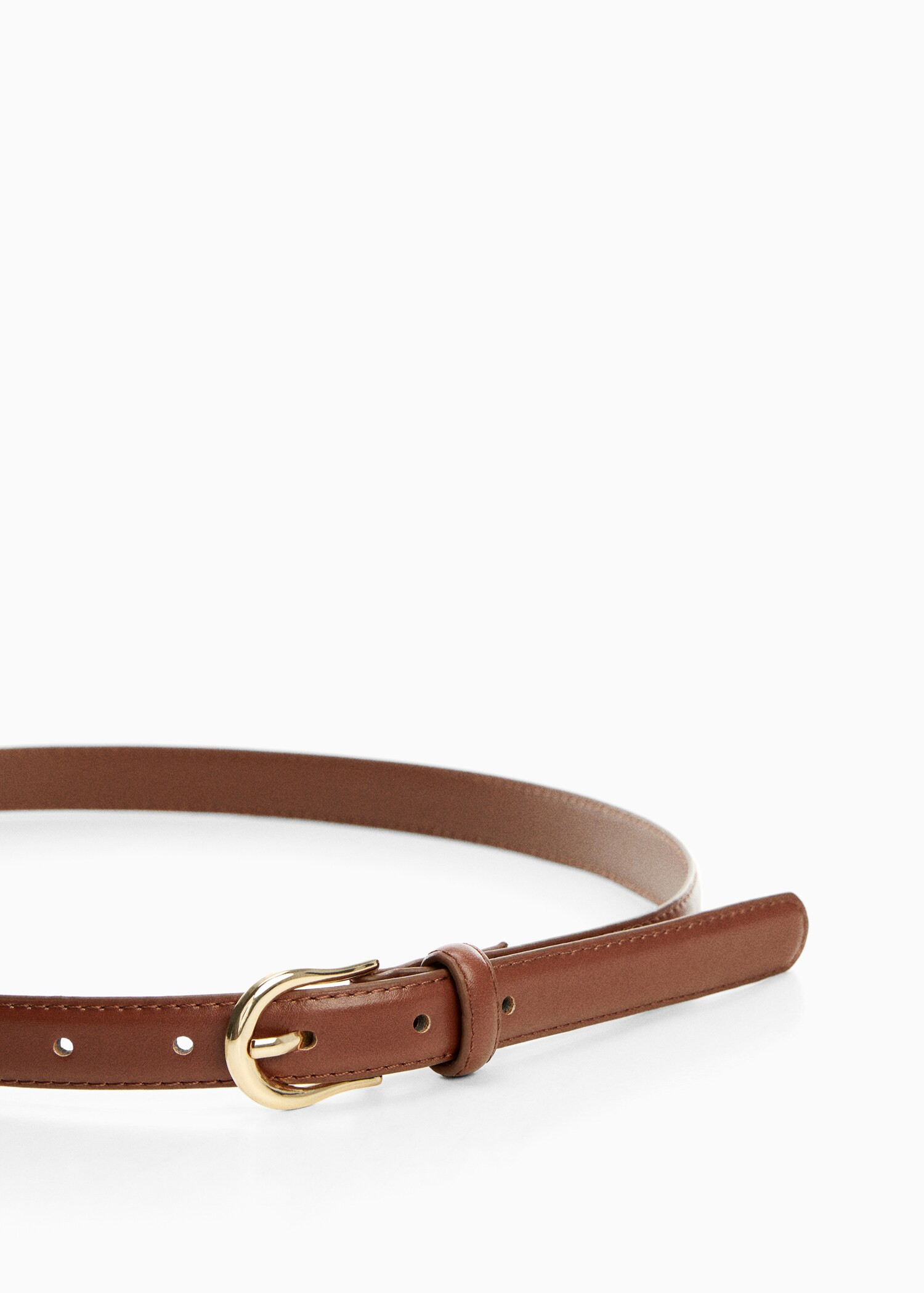 Buckle skinny belt | MANGO (US)