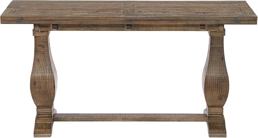 Martin Svensson Home Napa Sofa Console Table, Modular Flip Top Dining or Accent, Solid Natural Wo... | Amazon (US)