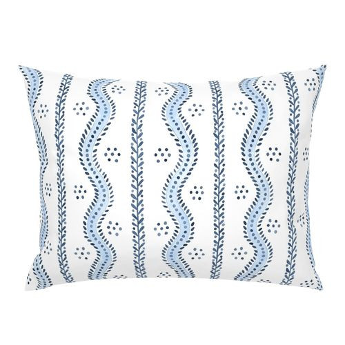 ANDREW STRIPE OG Navy1 on White on cream1 | Spoonflower