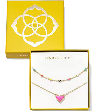 Kendra Scott Ari Haven Enamel Heart Necklace Gift Set | Dillard's | Dillard's