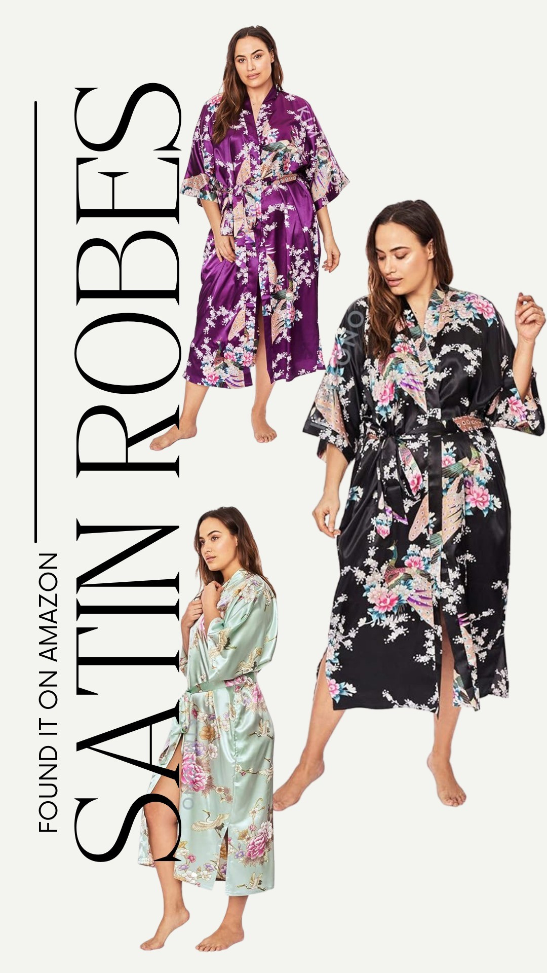 Plus Size Satin Robes. 

#LTKFindsUnder50 #LTKPlusSize #LTKHome