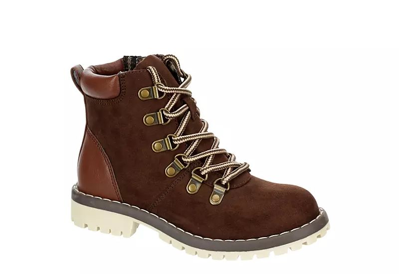 Day Five Boys Koda Lace-up Boot - Dark Brown | Rack Room Shoes