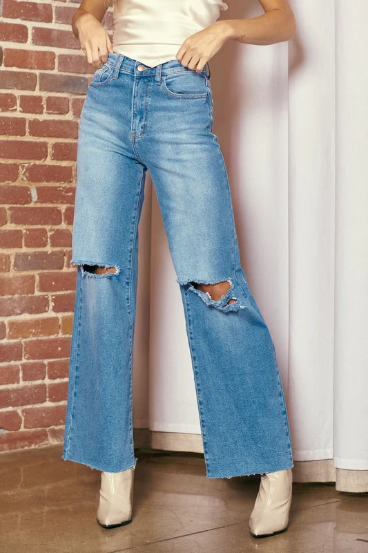 Darci Distressed Denim | Sexy Modest