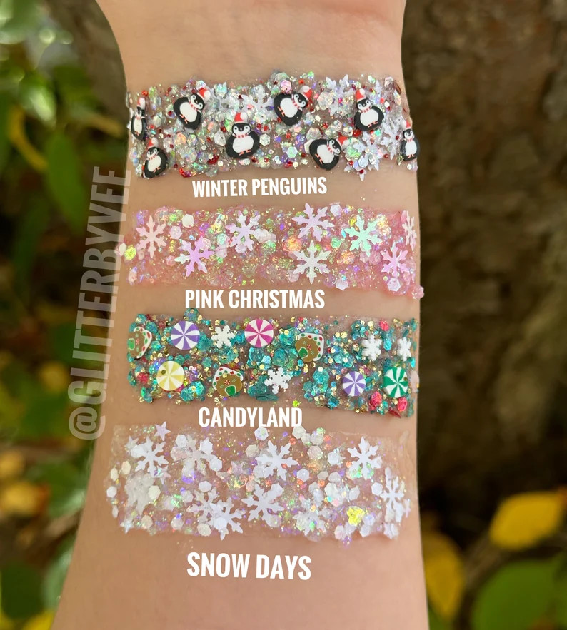 Christmas Hair Glitter Gel - Etsy | Etsy (US)