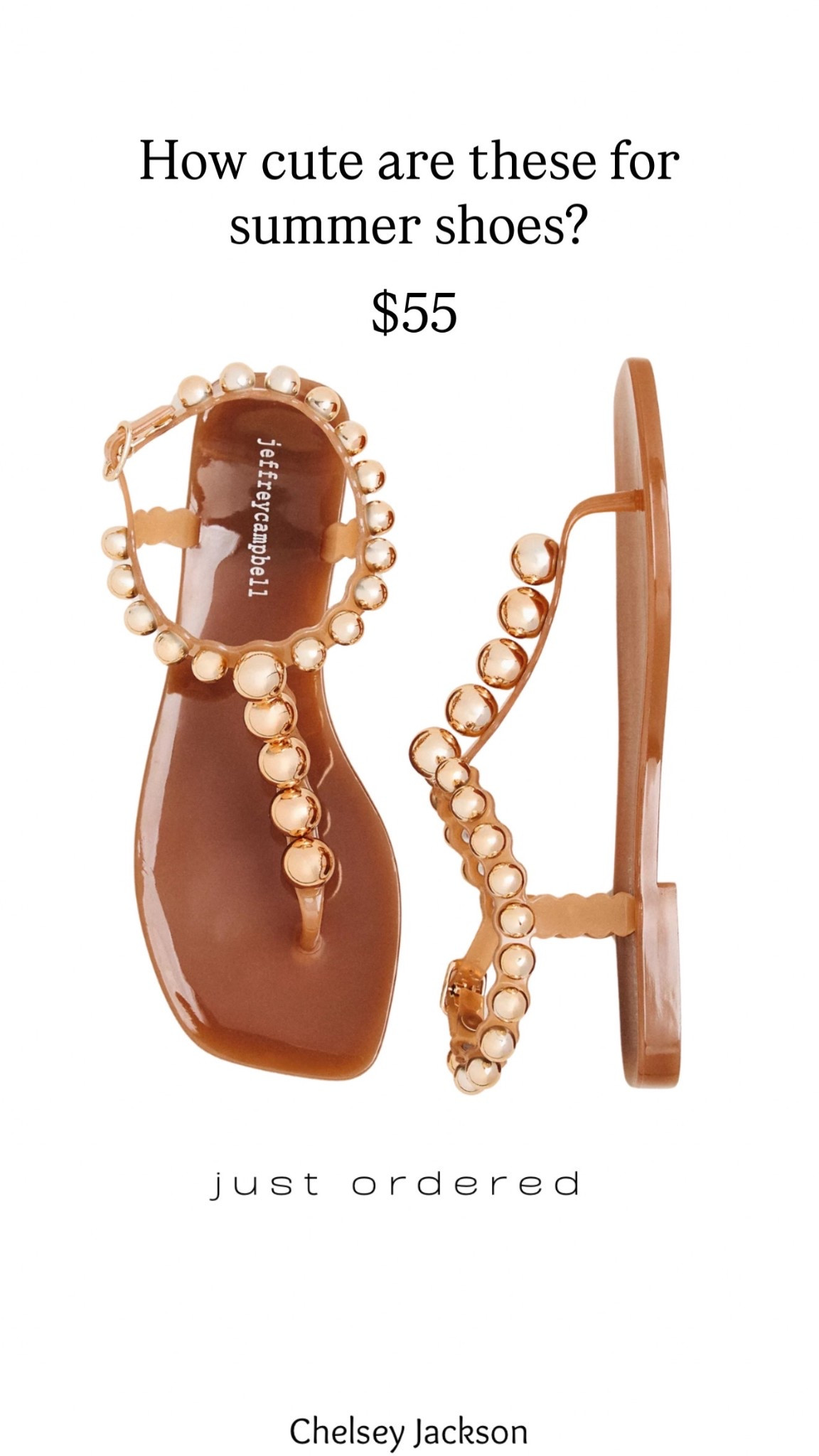 Embellished jelly sandals! I got size 10 

#LTKSeasonal