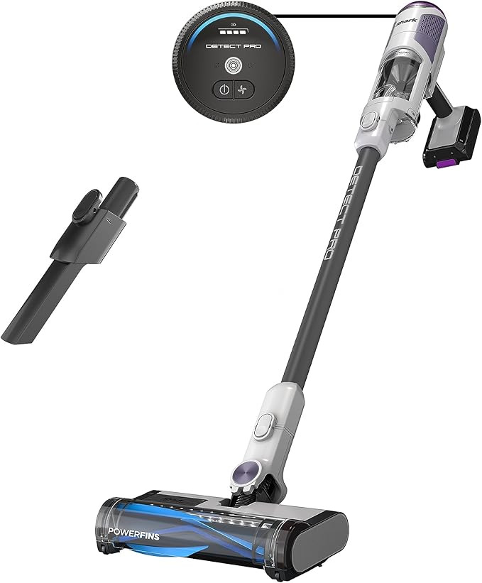 Shark Detect Pro Cordless Vacuum with PowerFins Brushroll, Stick/Handheld (2-in-1), Ash Purple/Gr... | Amazon (US)