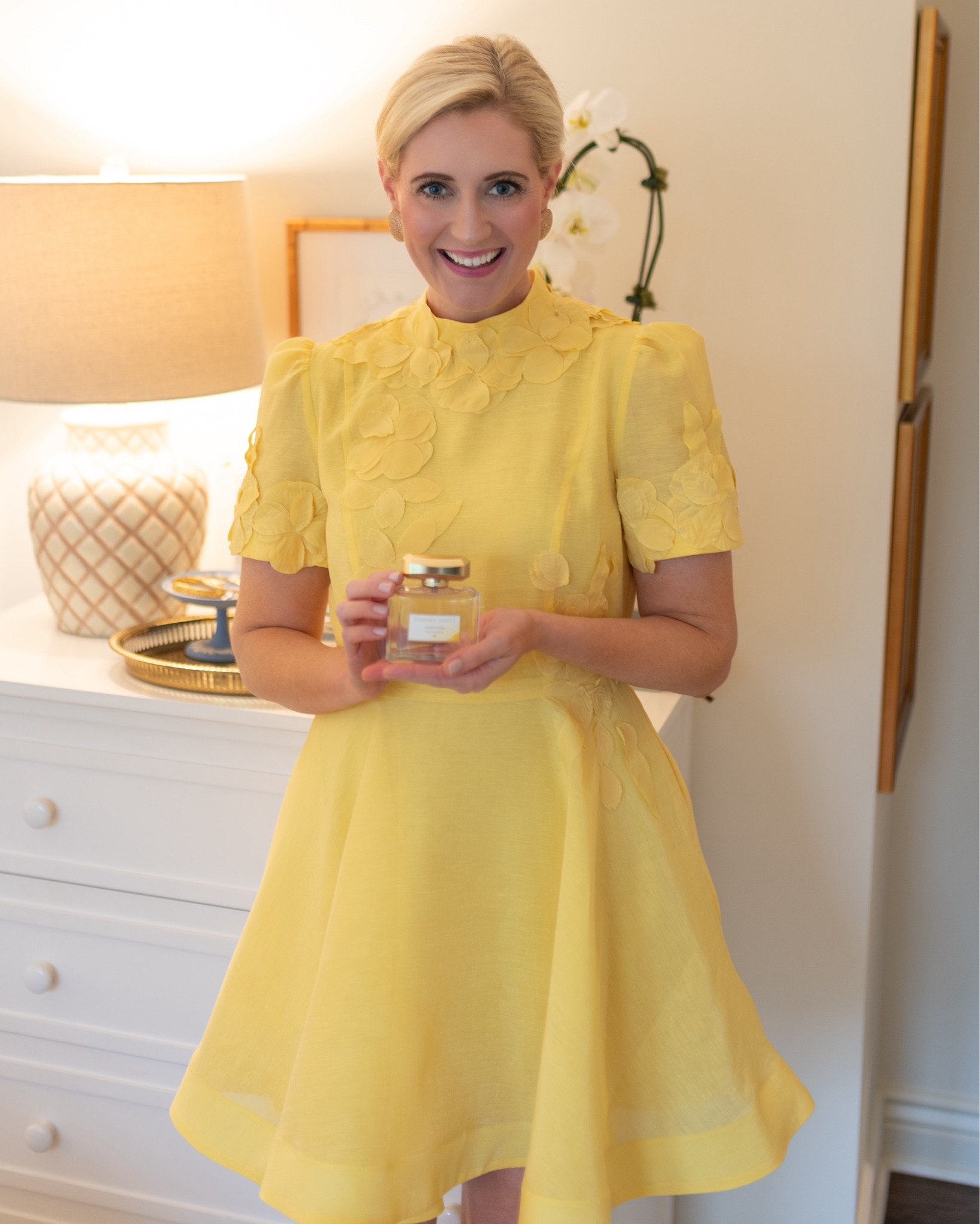 Which scent are you?! @KendraScott @Dillards released 3 perfumes just in time for Mother’s Day! 

Amber Aura: ​​Be immersed in amber, vanilla, and cedarwood. It’s a medley of rich cedarwood notes and warm florals. 

Jade Blossom: Combines the scent of ripe jasmine blooms, intermingled with hints of tuberose. An airy, organic scent, Jade Blossom has a fresh aroma, accented by grounding notes of vetiver and sandalwood.

Ruby Musk: Experience rose, bergamot, and pink pepper. It's romantic and woody accented by spicy hints of mandarin oil and deep notes of olibanum! 

Comment “Mother’s Day” for my favorite gifts! 

#dillards #kendrascott #dillardsbeauty #KSMomsDay #KSxDillards 

#LTKGiftGuide