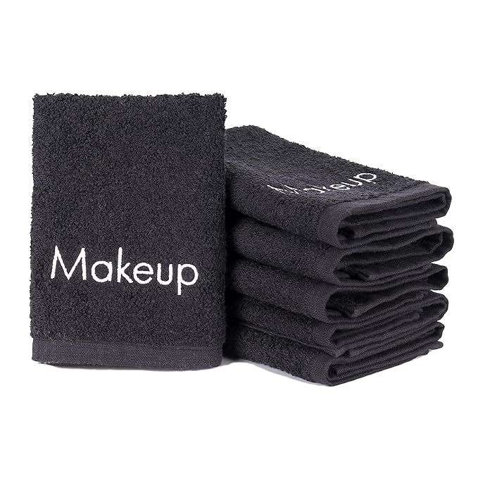 Arkwright Makeup Remover Wash Cloth - 100% Cotton Soft Quick Dry Fingertip Face Towel Washcloths ... | Amazon (US)