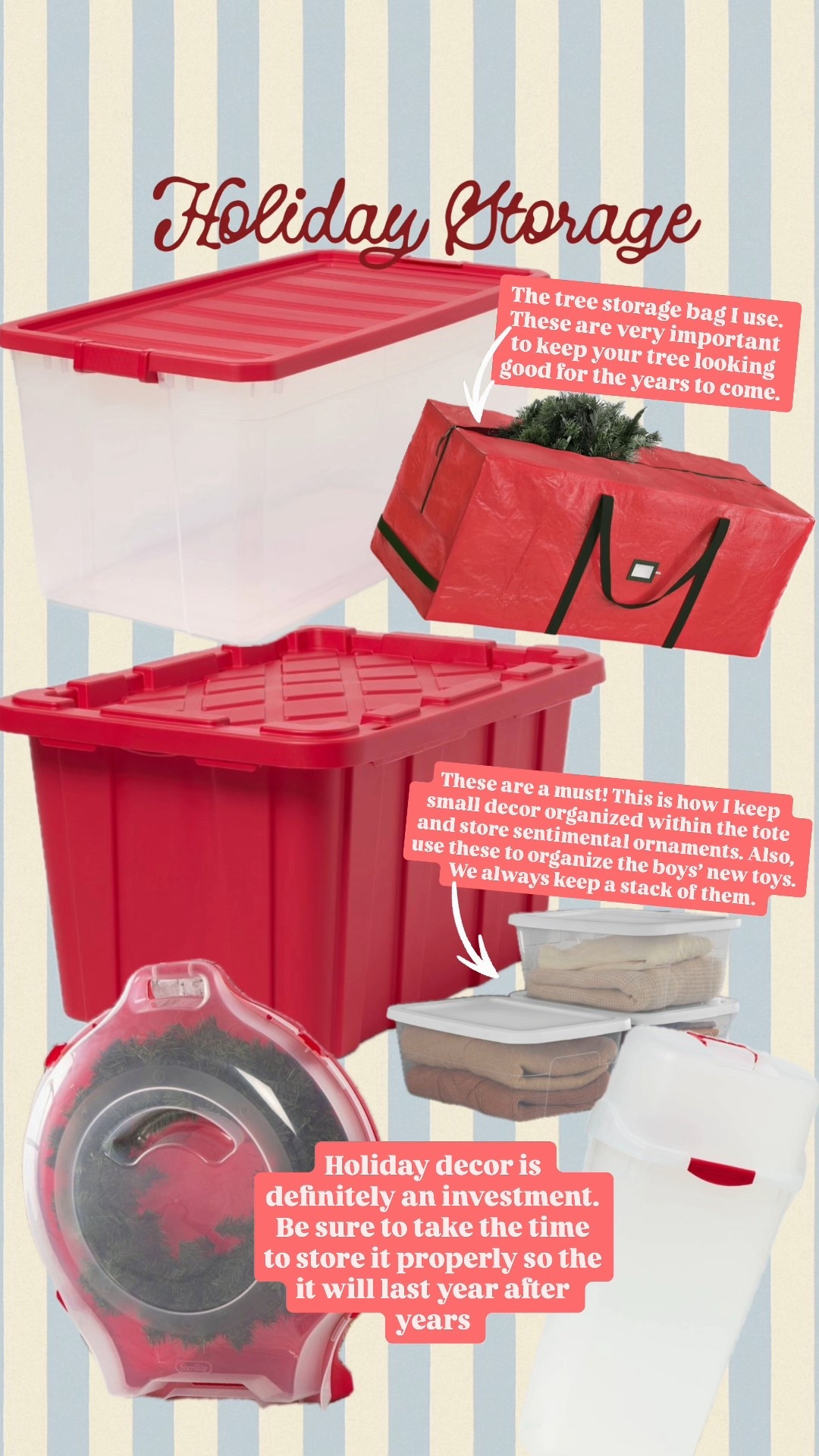 Holiday storage! 

#LTKHome #LTKHoliday #LTKSeasonal