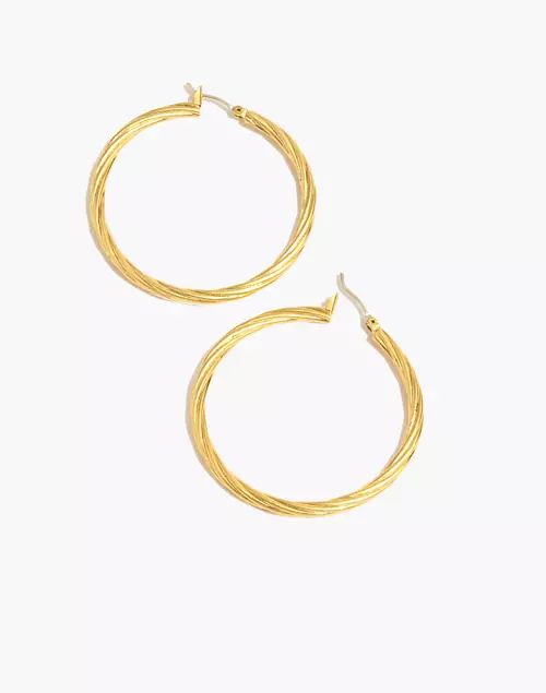Oversized Twist Hoop Earrings | Madewell