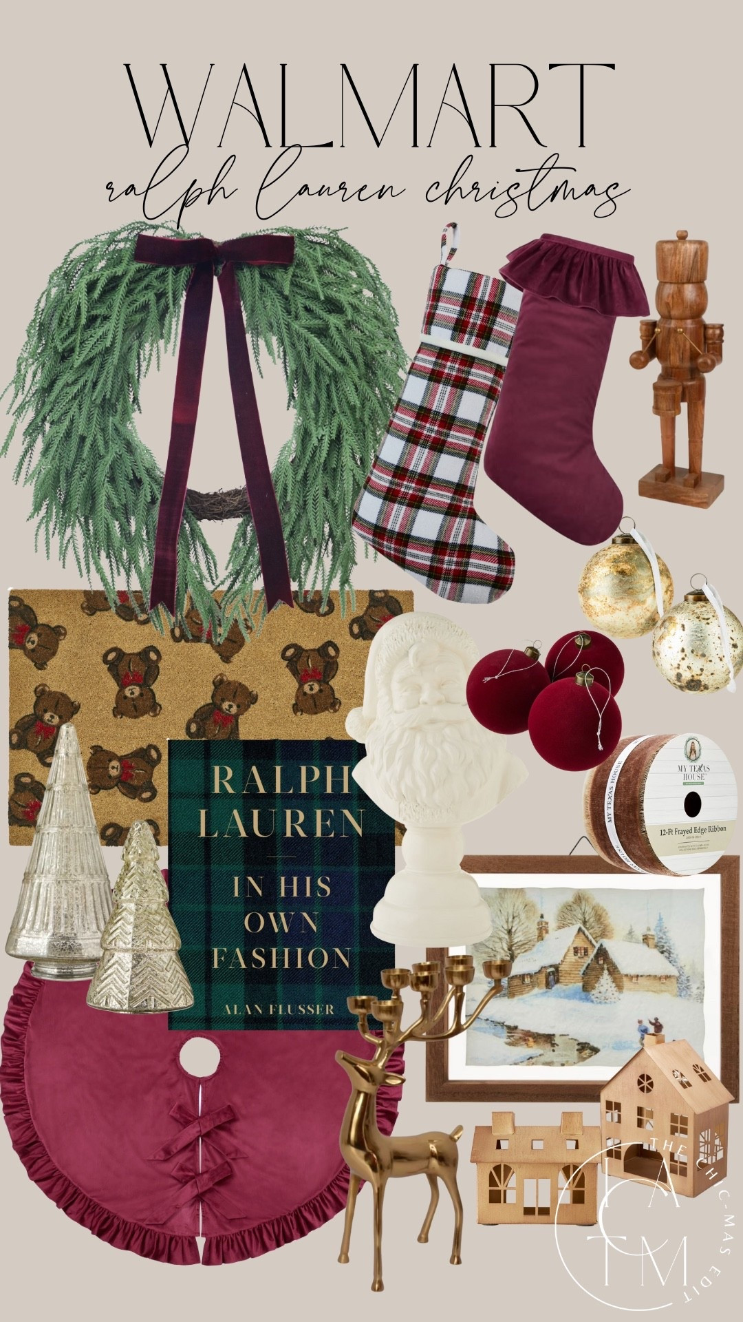 Holiday Lookbook: Walmart Ralph Lauren Christmas home decor 

#LTKHome #LTKHoliday