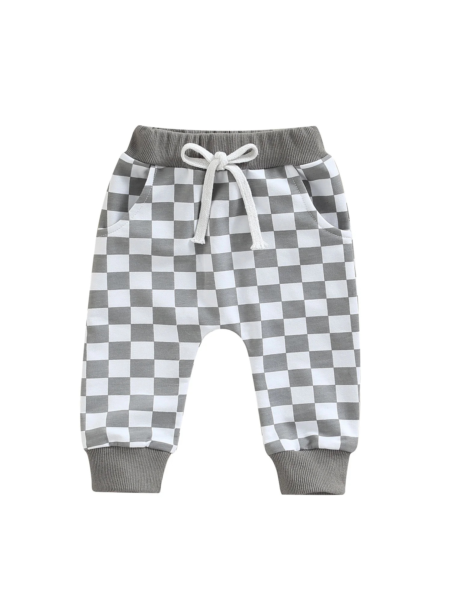 Hopiumy Newborn Toddler Baby Boy Shorts Summer Cotton Checkerboard Plaid Jogger Shorts Elastic Wa... | Walmart (US)