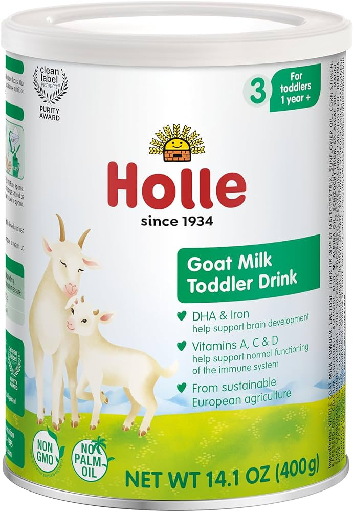 Holle Organic Goat Milk Toddler Drink (Stage 3) — European Whole Goat Milk Powder with Naturall... | Amazon (US)