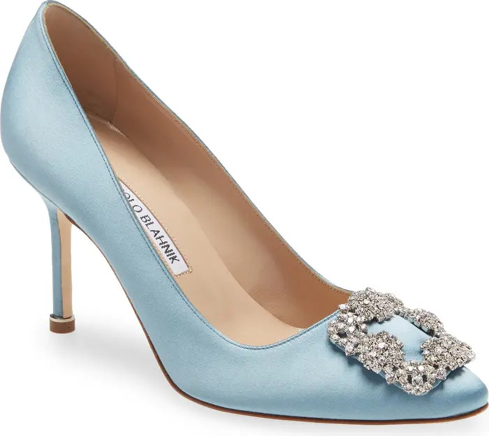 Hangisi Crystal Buckle Pointed Toe Pump | Nordstrom