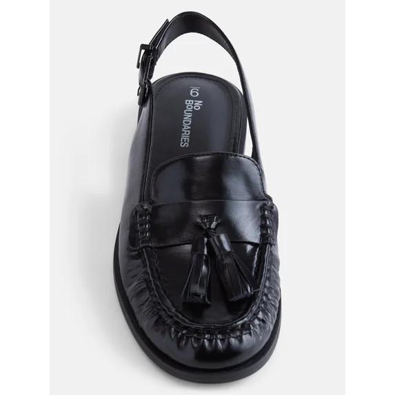 No Boundaries Women's Slingback Tassel Loafers | Walmart (US)