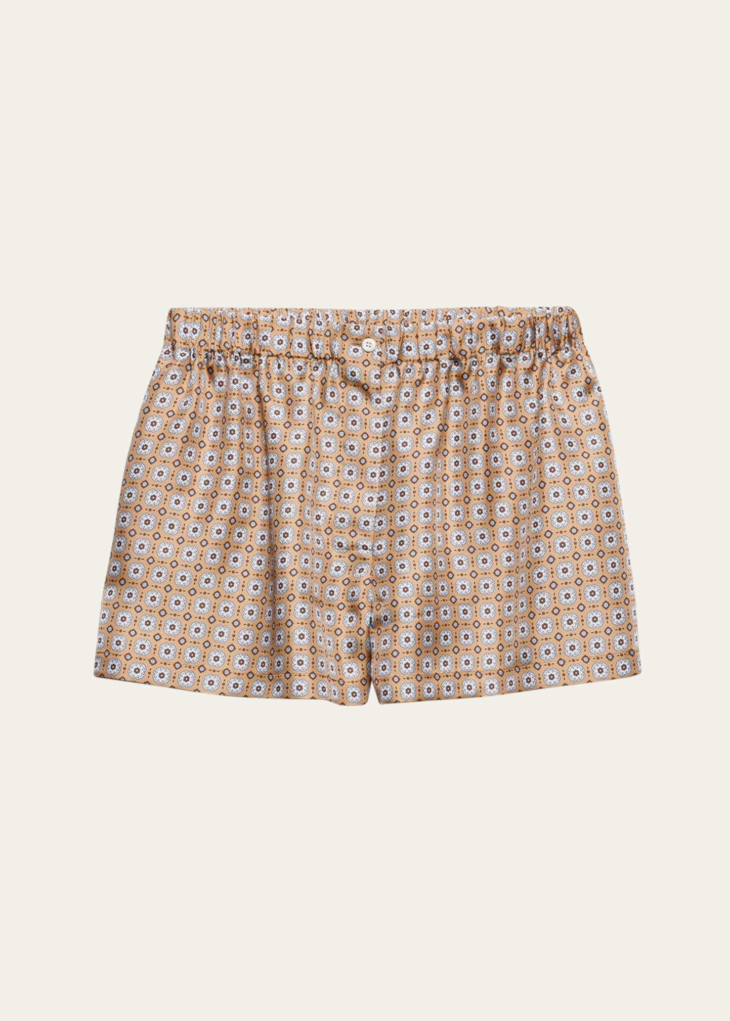 Prada Floral Silk Twill Shorts | Bergdorf Goodman