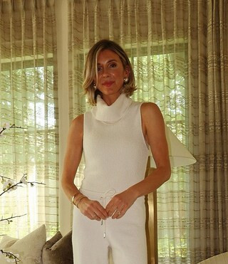 X Cella Jane Blog Boucle Knit Turtleneck Sleeveless Tank Top | Dillard's