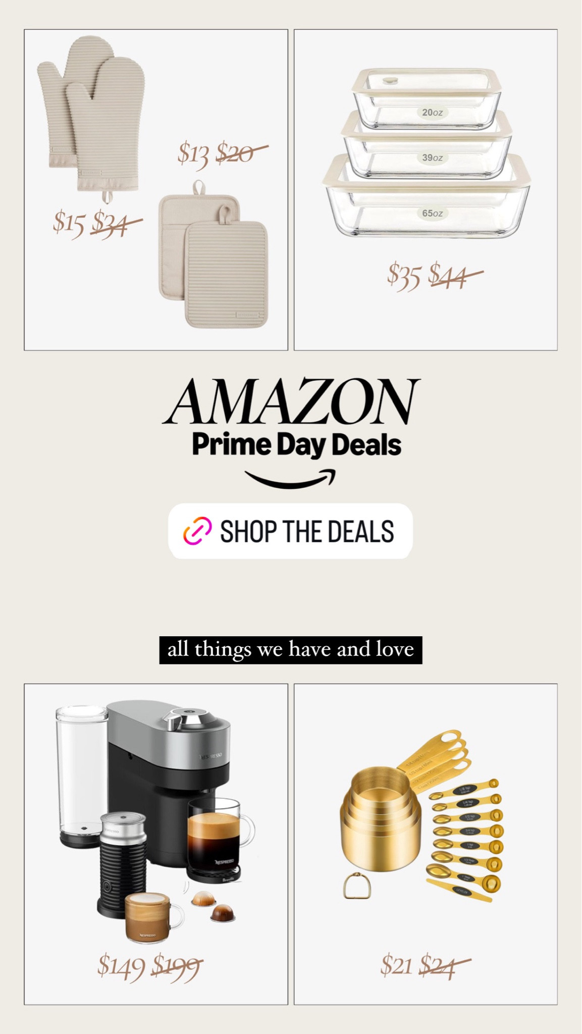 Amazon prime day deals! These are some of my all time favorites for the kitchen and coffee in the morning!

Amazon prime day, prime day deals, kitchen finds, Amazon home 

#LTKFindsUnder100 #LTKxPrimeDay #LTKStyleTip