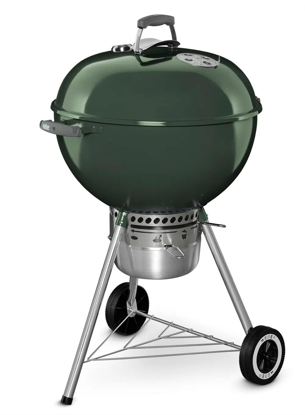 Weber Original Kettle 22-in W Green Kettle Charcoal Grill | 14407001 | Lowe's