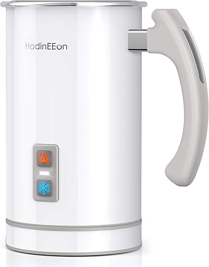 HadinEEon Milk Frother, Stainless Steel 16.9oz/3.4oz Electric Milk Frothr Automatic Milk Steamer,... | Amazon (US)