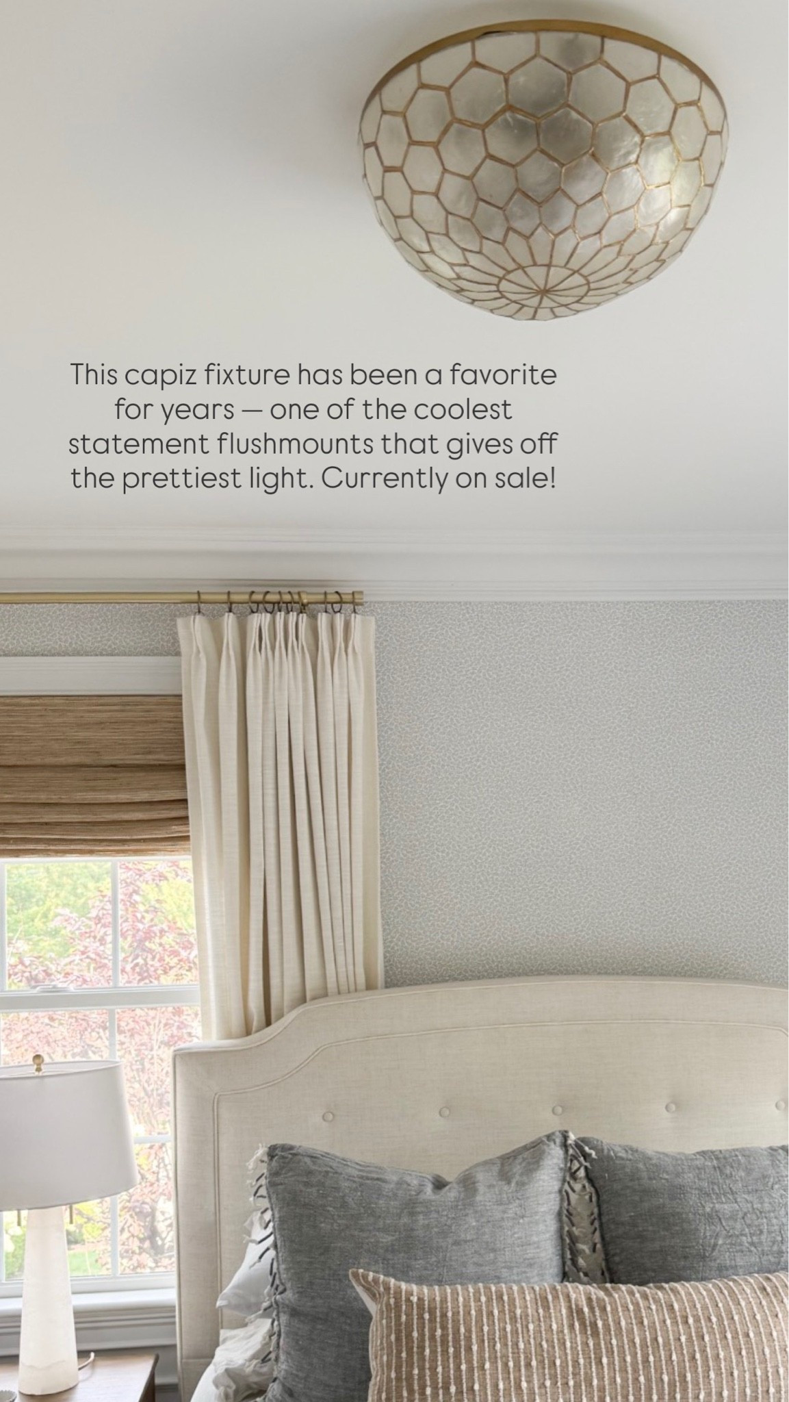 This capiz fixture has been a favorite for years — one of the coolest statement flushmounts that gives off the prettiest light. Currently on sale!

Linking it along with other lighting that’s all on sale this weekend ✨

#LTKSaleAlert #LTKHome #LTKSeasonal