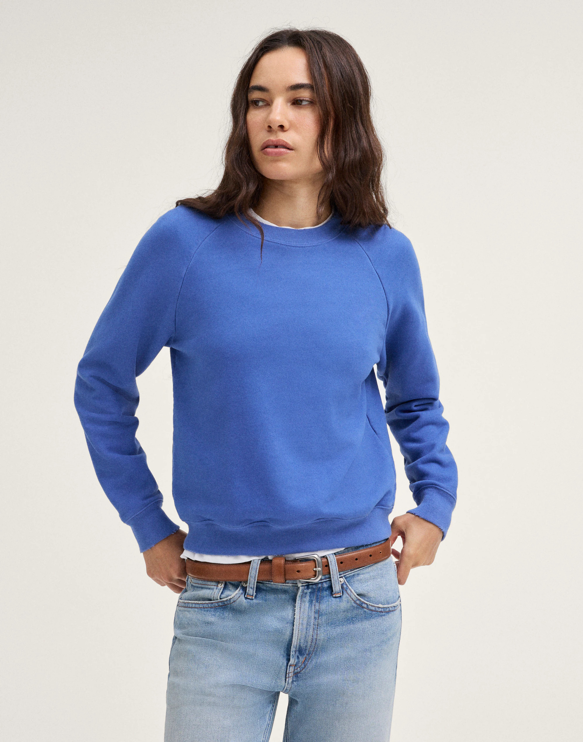 McCarren Crewneck Raglan Sweatshirt | Madewell