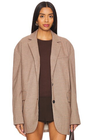 Free People Reggie Blazer in Ginger Combo from Revolve.com | Revolve Clothing (Global)