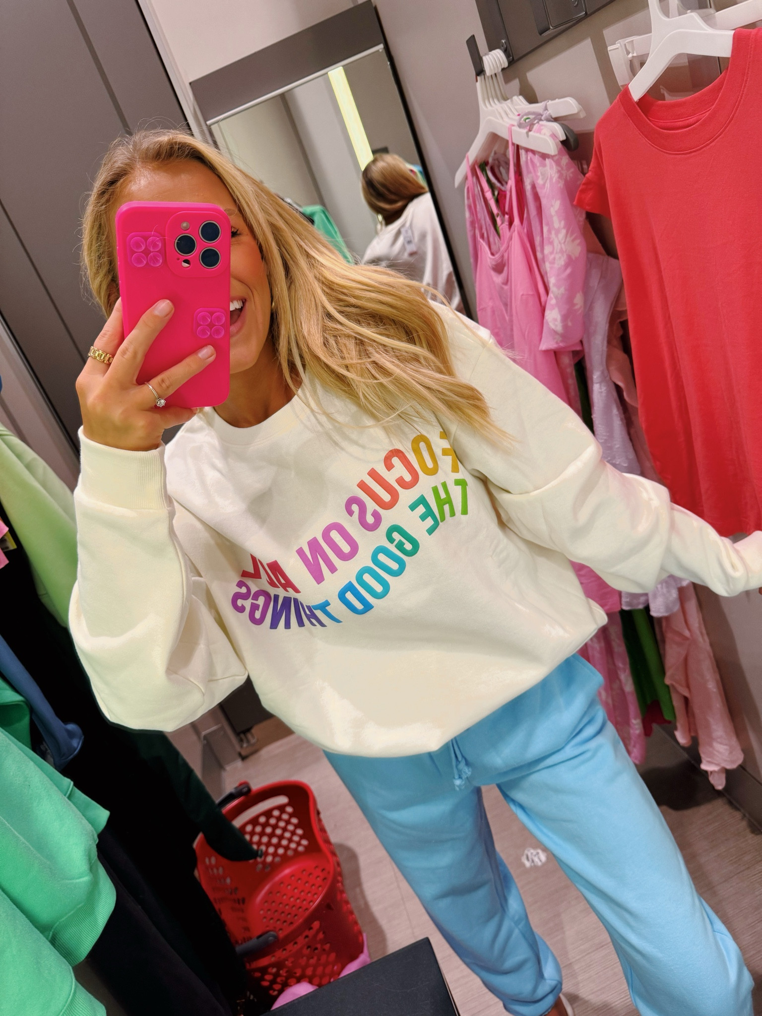 The cutest crew neck 🩵🍭✨

#LTKfindsunder50 #LTKsalealert #LTKstyletip