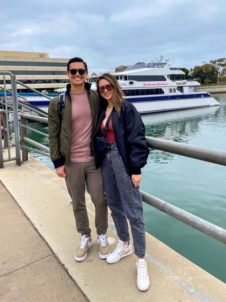 What we wore to Catalina Island ⛴️ It was a chilly spring day sightseeing. The hubby’s outfit is on sale—we love the shirts and joggers! They’re doing 25% off for Memorial Day. 

Spring outfit, vacation outfit, couple style, men’s style, men’s fashion, men’s top, men’s joggers, bomber jacket, belt bag, fanny bag, sunglasses, sale, Cuts Clothing, The Stylizt 

#LTKStyleTip #LTKSeasonal #LTKMens