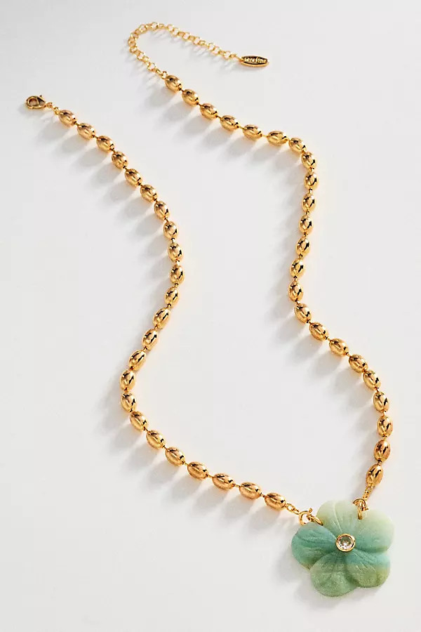 Clear Shell Pendant Necklace | Anthropologie (US)