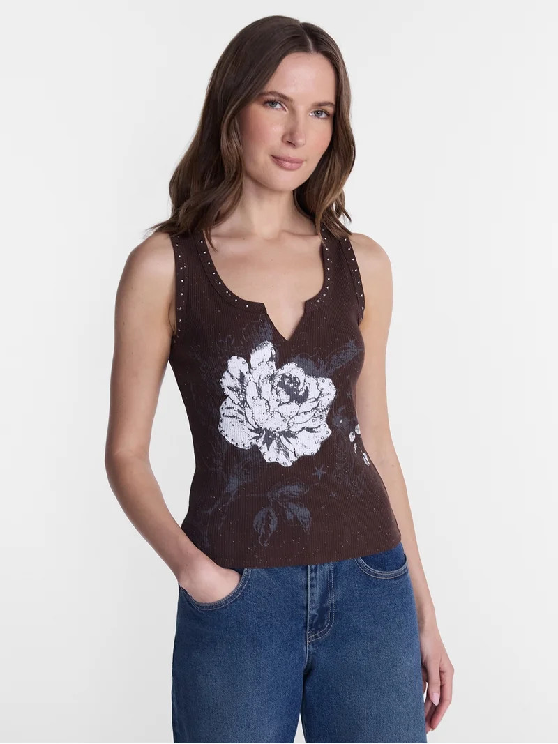 Madden NYC Women\u2019s Graphic Tank Top, Sizes XXS-XXL | Walmart (US)