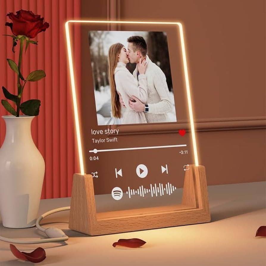 Custom Spotify Plaque,Personalized Spotify Glass Plaque Song Spotify Picture Frame with U-shaped ... | Amazon (US)