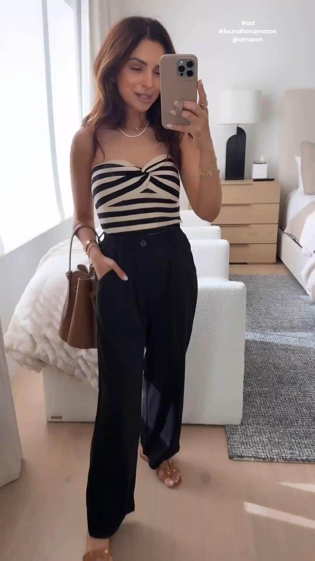 This outfit is all Amazon and the pants are on sale for Prime Day!