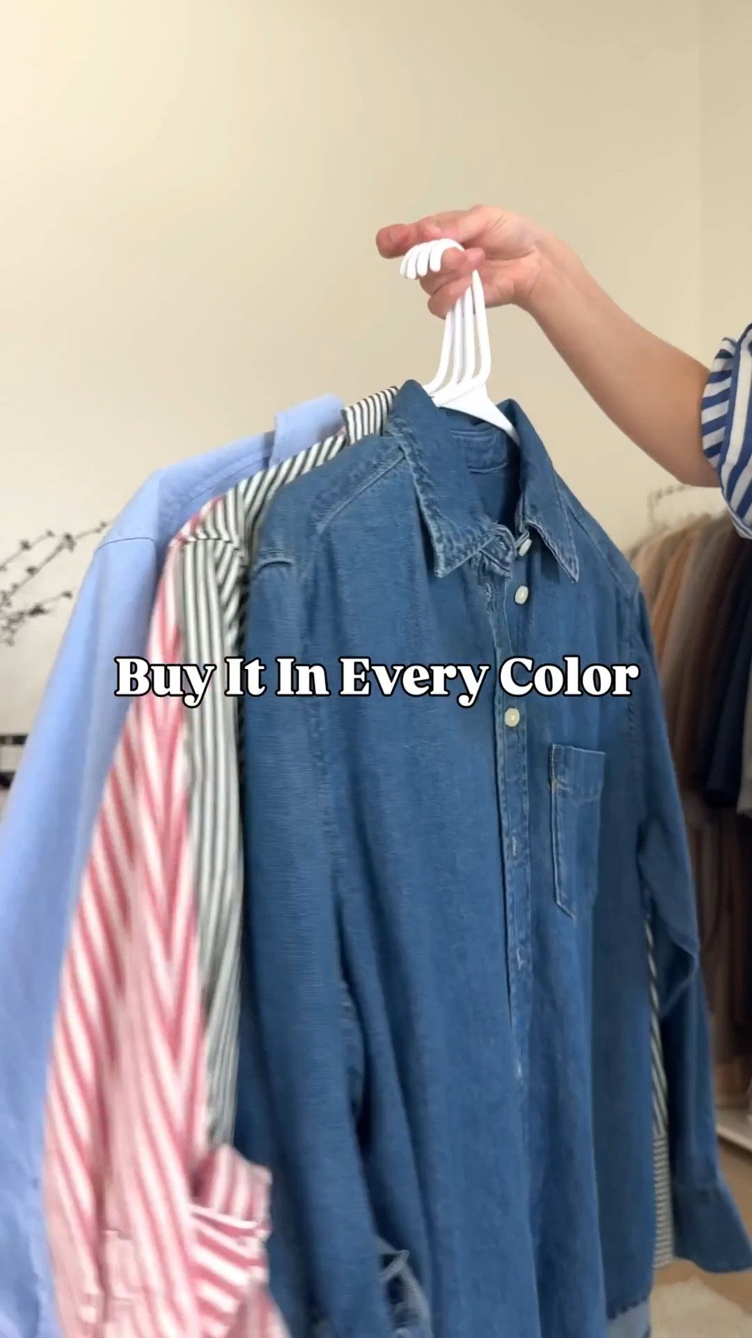 Gap Big Shirt 🤌🏻 on sale! Gap Big shirt - best oversized fit for petites. Wearing the petite xs 

What if I told you… buying the same item in multiple colors isn’t “overbuying” — it’s actually smart wardrobe building. 👏

If you find something you LOVE…
✔ fits perfectly
✔ feels good on
✔ works with your lifestyle
✔ you reach for it nonstop

…get it in another color.

That’s how you build a real wardrobe — one that’s wearable, versatile, and easy to get dressed from.

Because the goal isn’t more clothes.
It’s more outfits you actually wear.