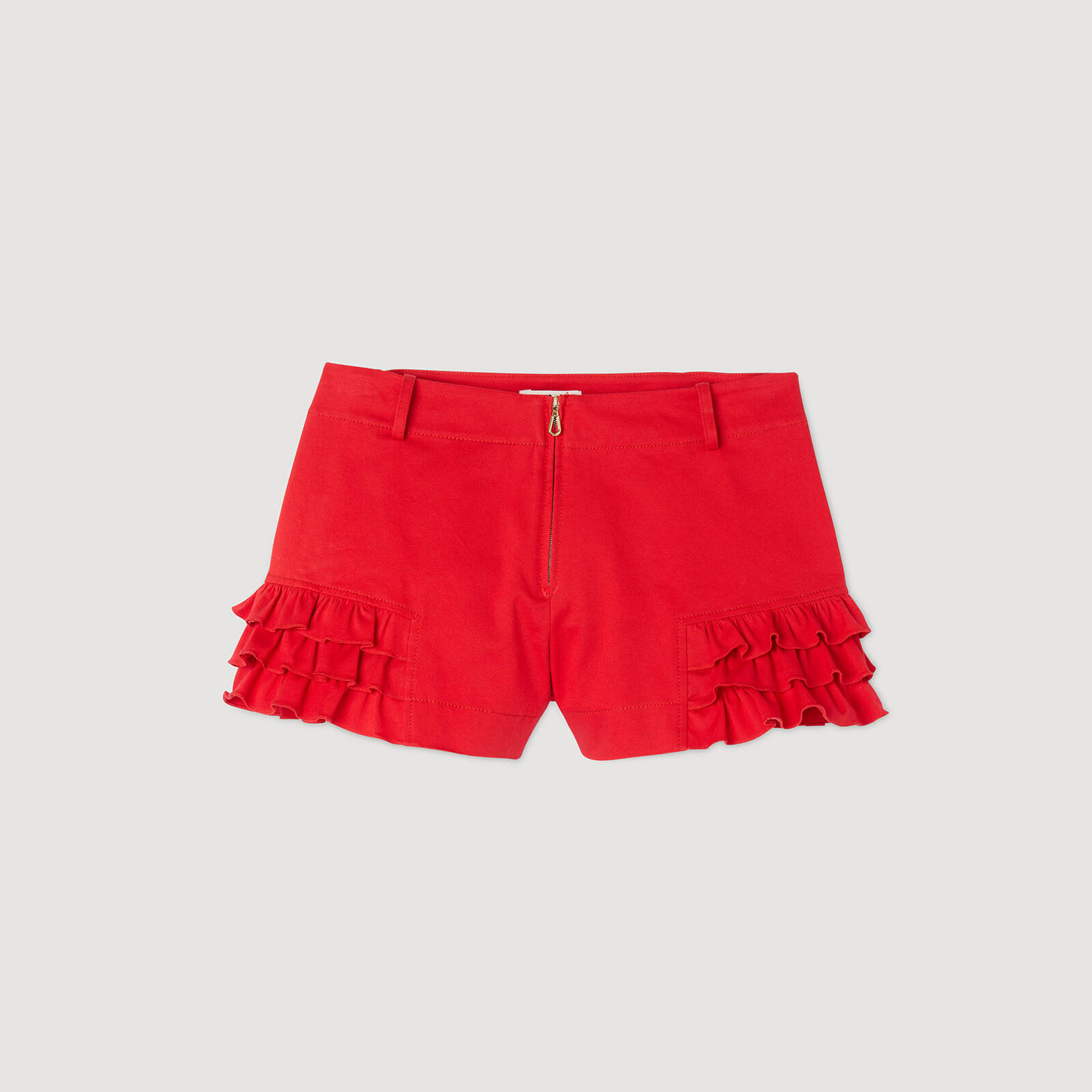 Ruffled shorts | Sandro US | Sandro-Paris US