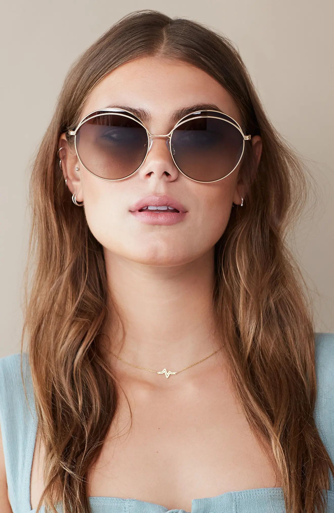Oasis 63mm Round Sunglasses | Nordstrom