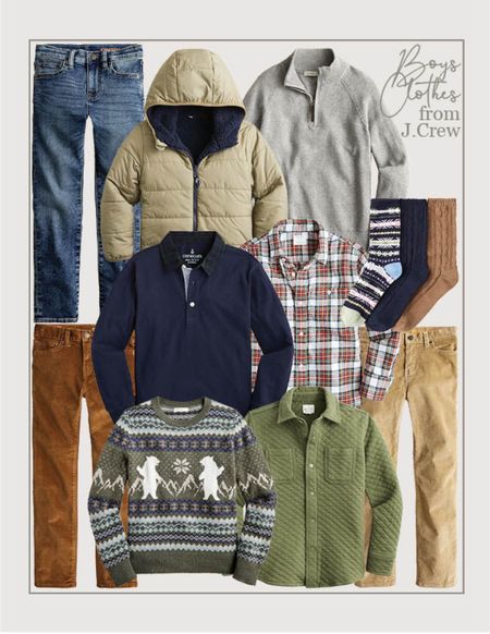 Boys clothes from J. Crew // J. Crew sale with code SHOPNOW // Gift guide // Gifts for boys // Holiday fashion for boys

#LTKsalealert #LTKGiftGuide #LTKkids