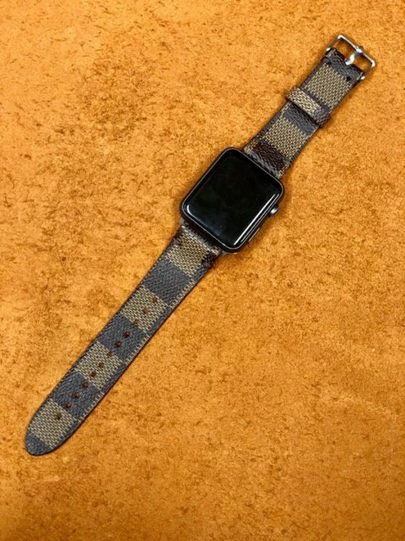 LV, apple watch band, Damier Ebene, Apple watch straps, Lv Apple watch band, Series 1, 2, and 3, ... | Etsy (US)