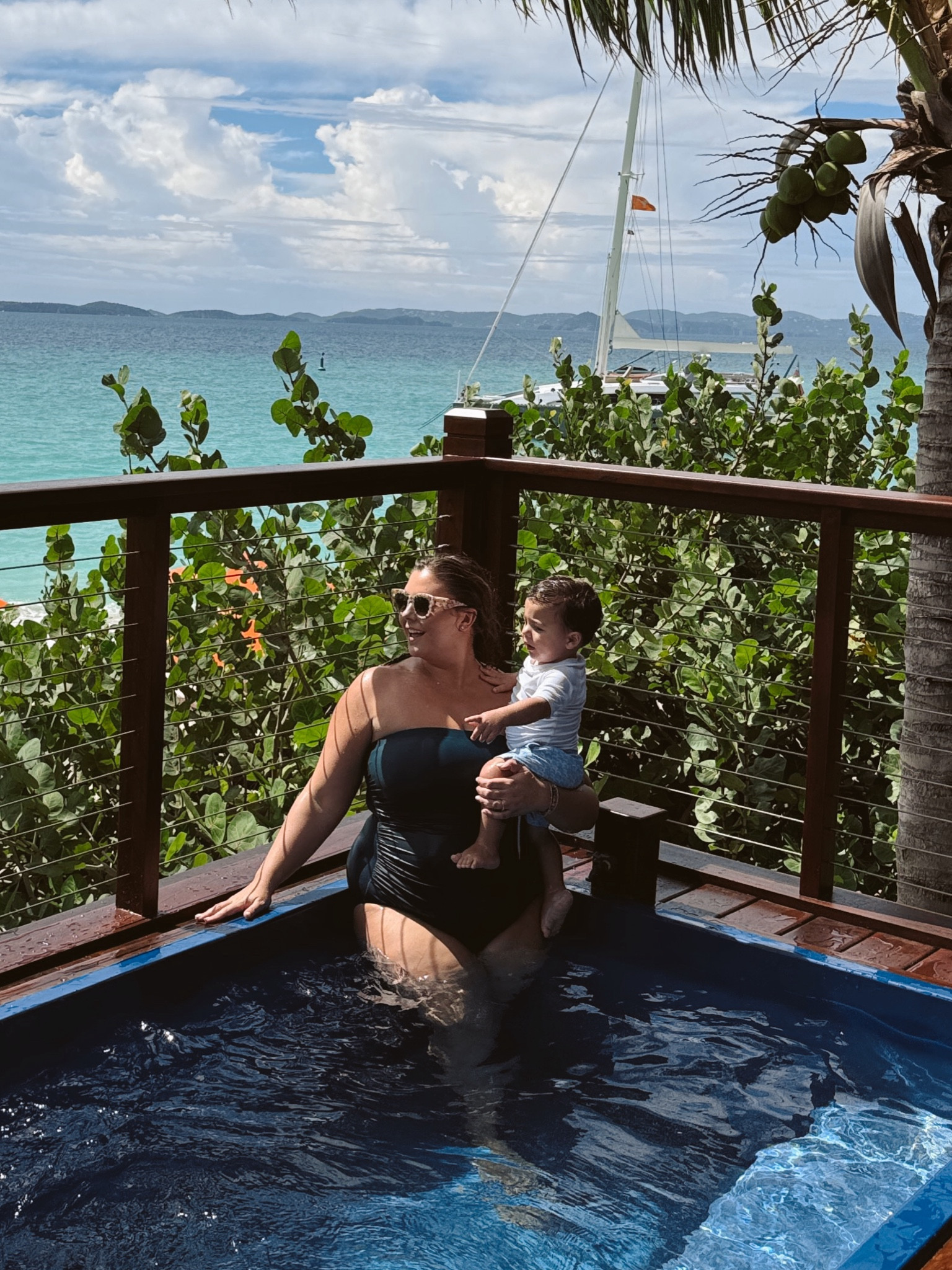 Living his best island life! Wearing size 16 in swimsuit - sharing similar styles. Conrad is wearing size 18months. Use CARALYN15 at Kenny Flowers and CARALYN at Cakes Body. 

#LTKMidsize #LTKSwim #LTKStyleTip