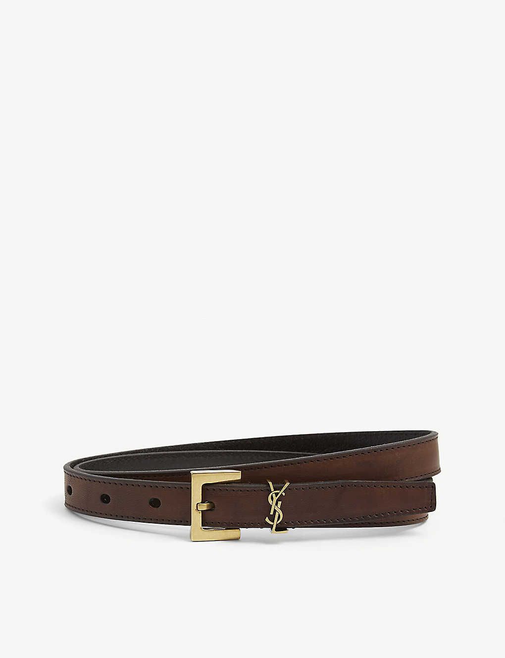 Logo-buckle leather belt | Selfridges