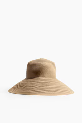 Sloping-brim straw hat | H&M (UK, MY, IN, SG, PH, TW, HK)