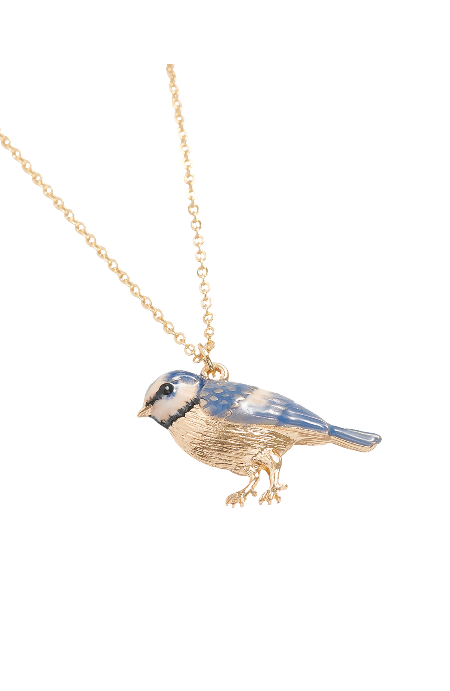 Fable England Enamel Blue Tit Short Necklace | Nordstrom | Nordstrom