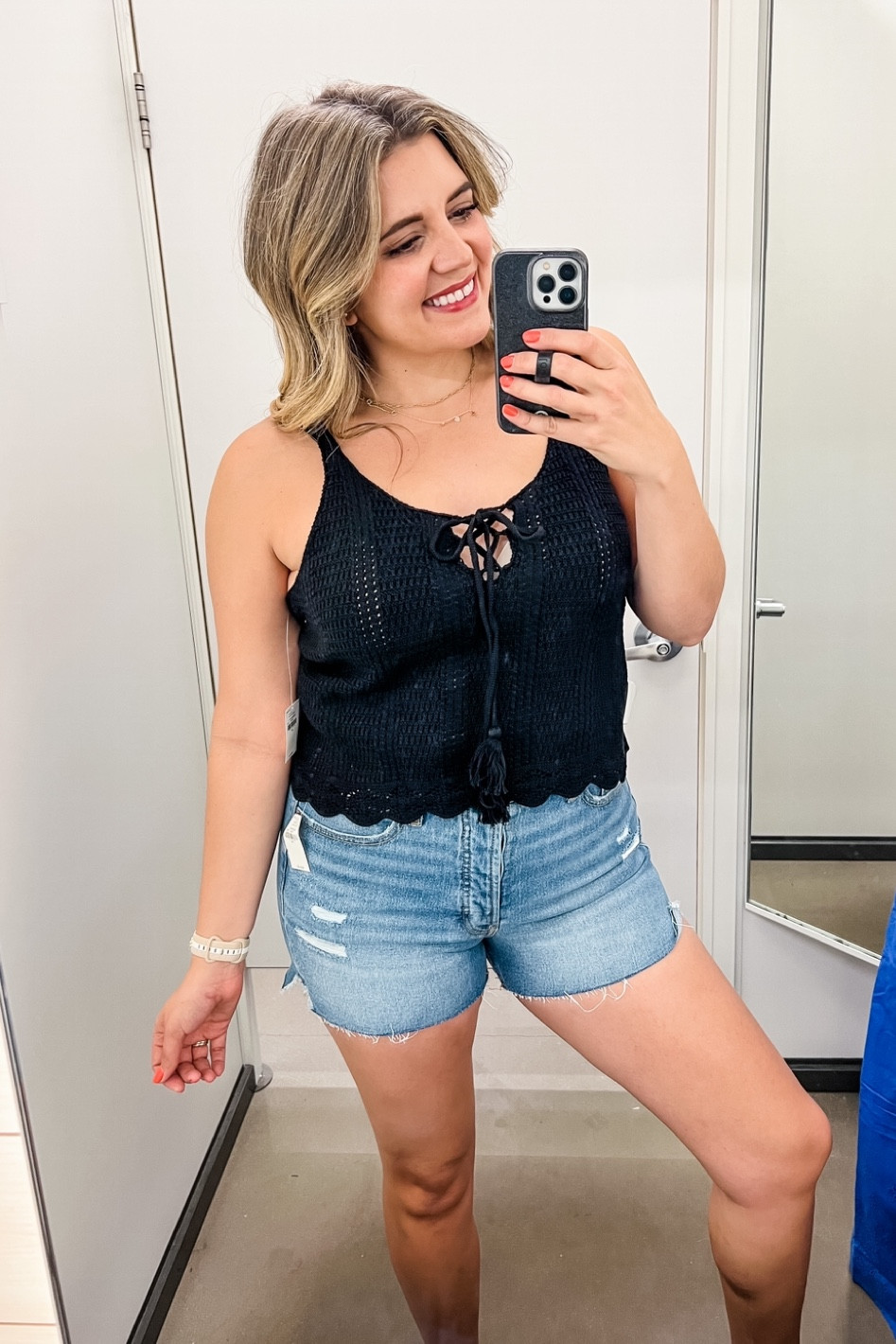 Old navy 50% off sale! @oldnavy Memorial Day sale.
Crochet tank— tts
Shorts— I sized up one
#oldnavy

#LTKunder100 #LTKsalealert #LTKunder50