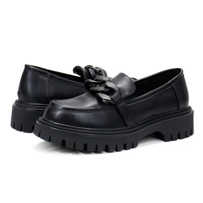 Women Patrizia Noir Chunky Loafer Casual Comfort Lightweight Black Shoes | eBay US