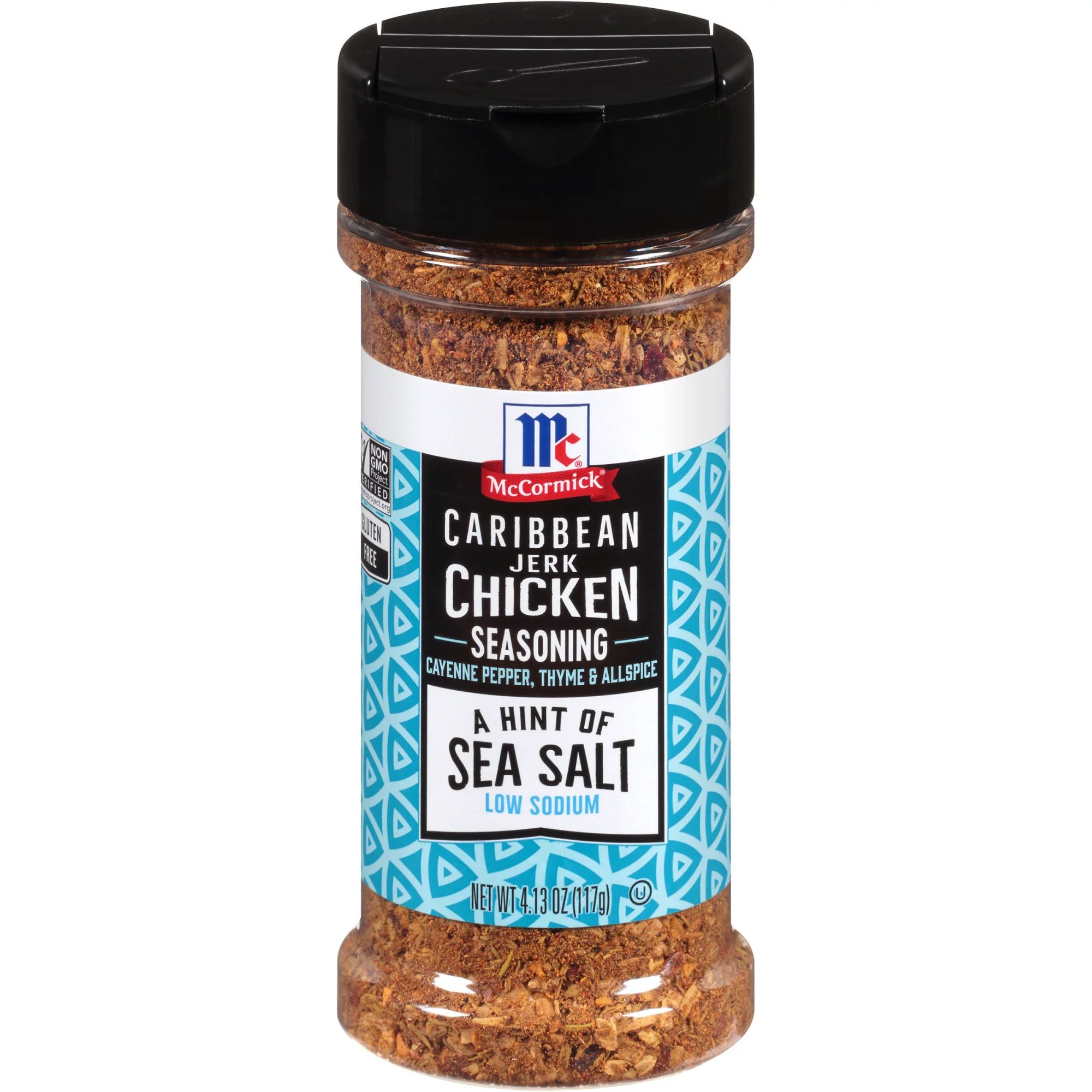 McCormick A Hint of Sea Salt Caribbean Jerk Chicken Seasoning, 4.13 oz | Walmart (US)