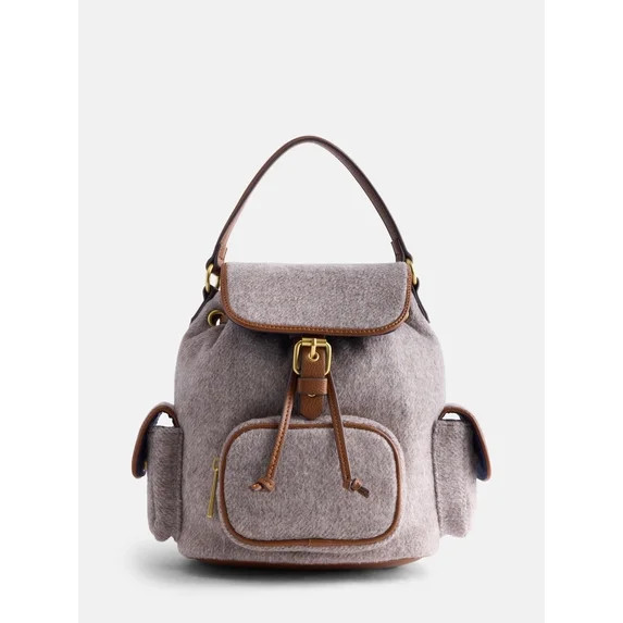 Free Assembly Women's Backpack, Tan Gray | Walmart (US)