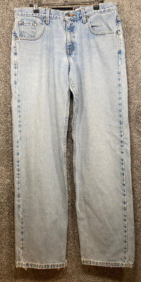 Vintage Levis Silvertab Loose Fit Womens 11M (31"X31") Distressed Light Wash | eBay US